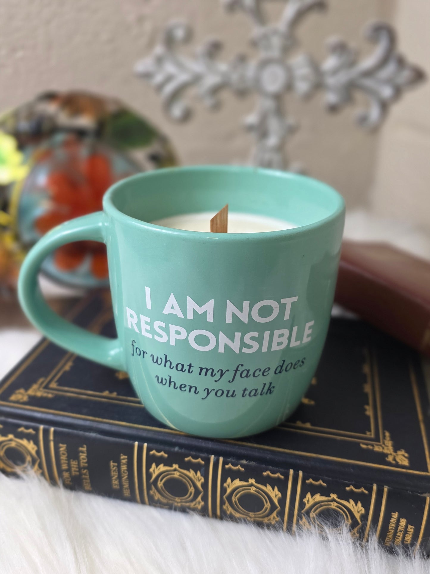 Coffee Cup Candle My Face