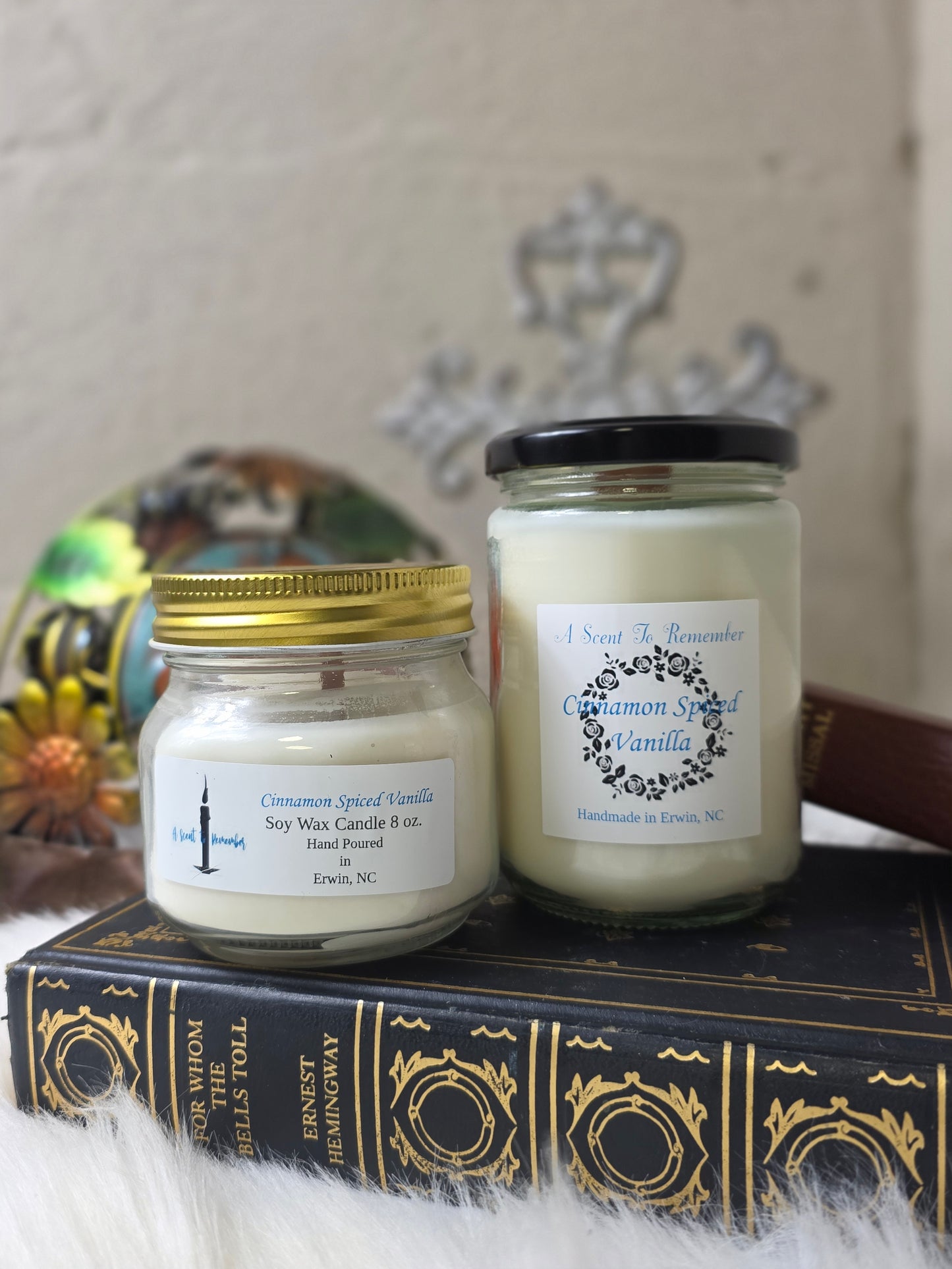 Hand Poured Soy Candles with Wood Wicks Various Sizes