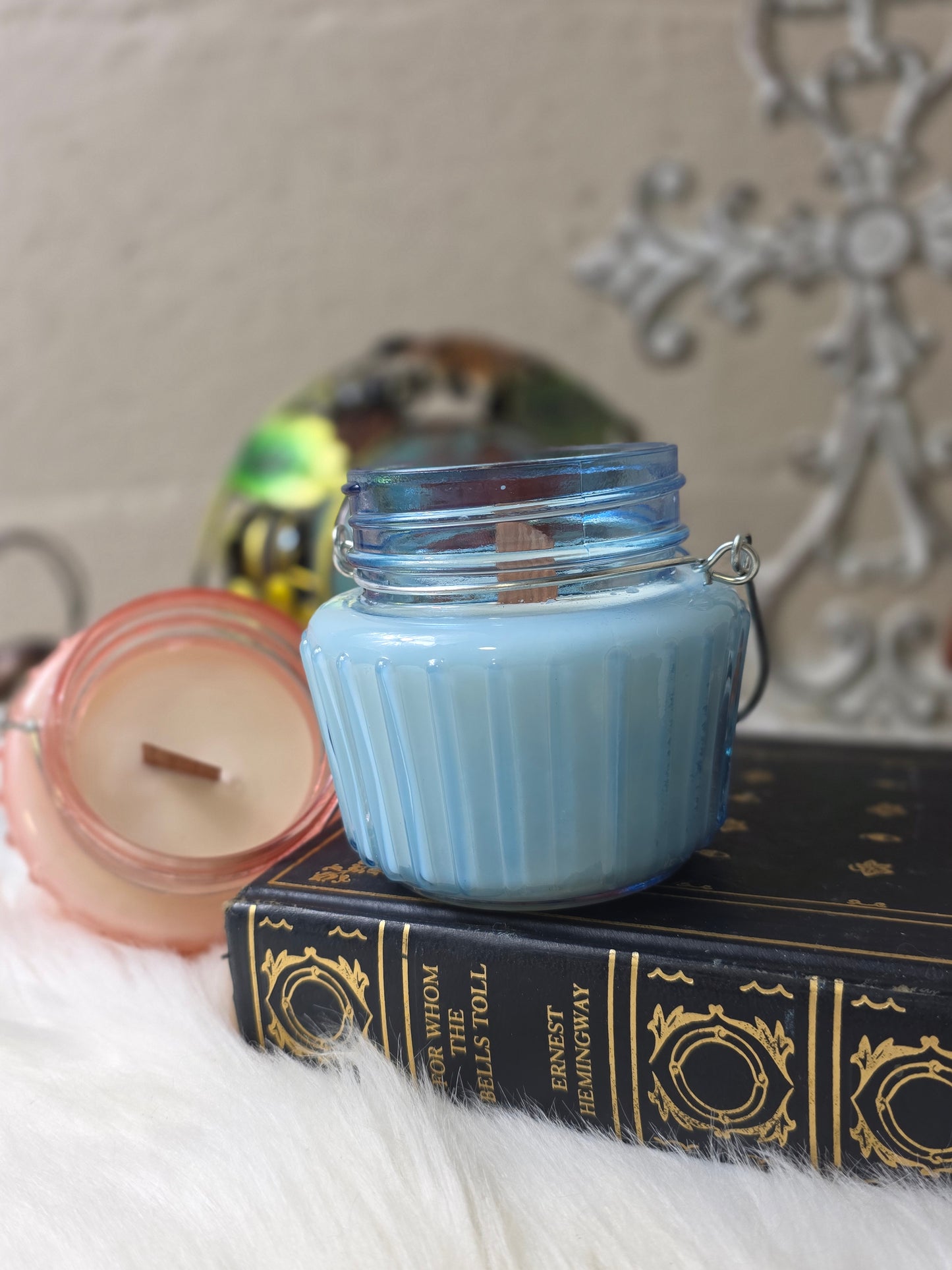 Grass Stain Soy Candle with Wooden Wicks
