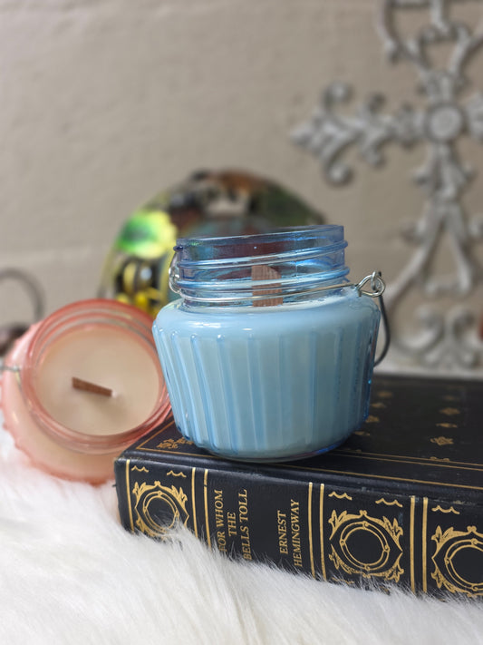 Grass Stain Soy Candle with Wooden Wicks