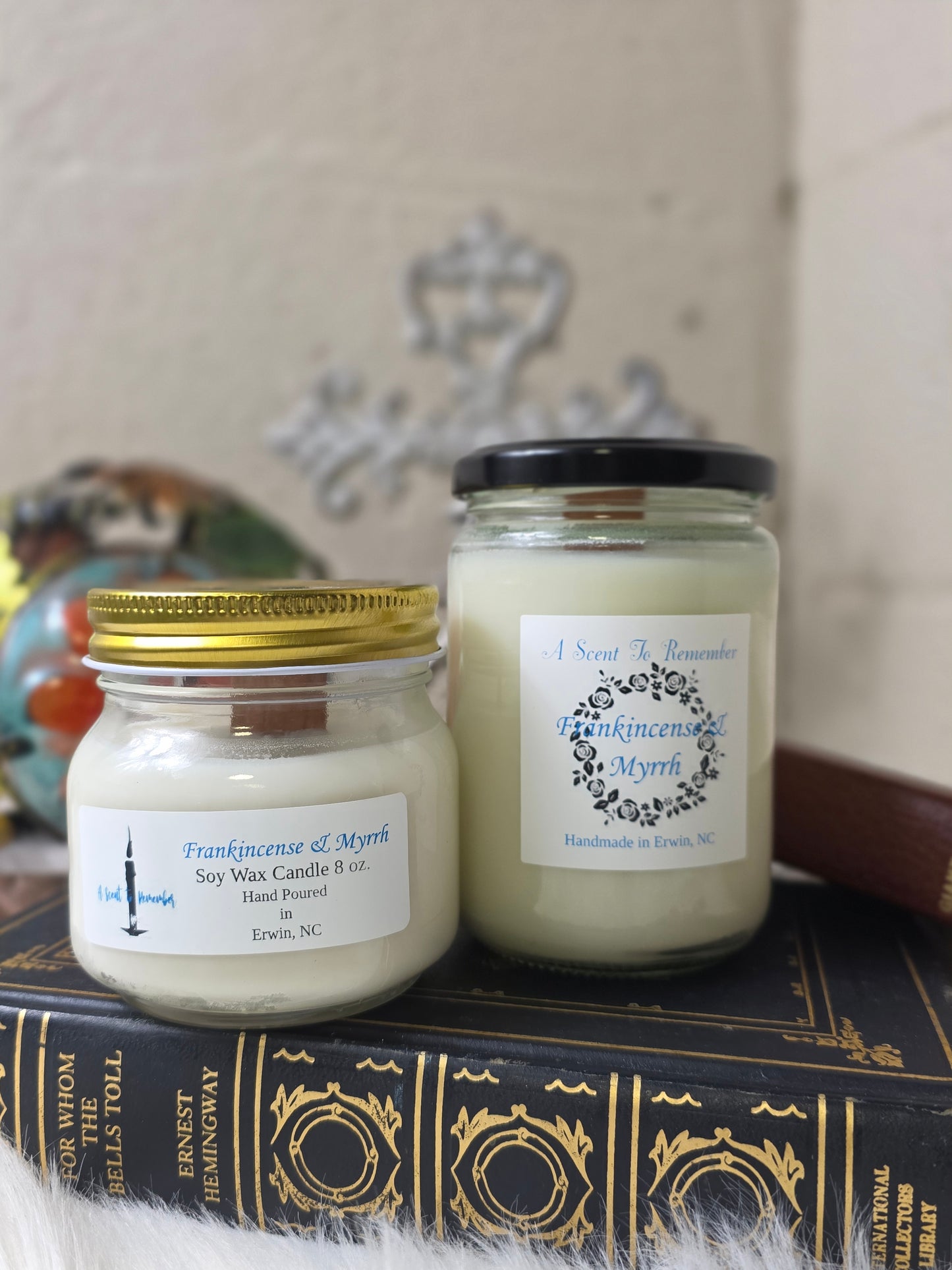 Hand Poured Soy Candles with Wood Wicks Various Sizes