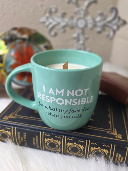Coffee Cup Candle My Face