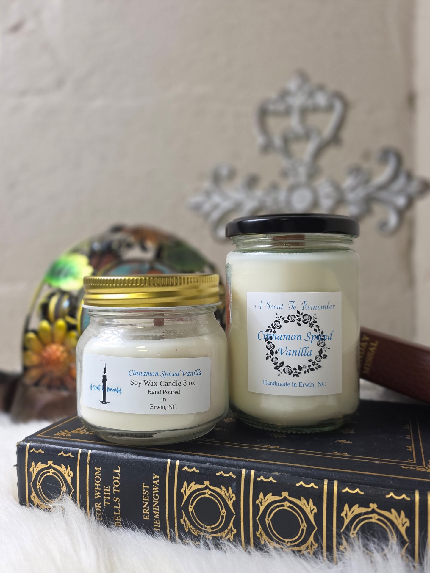 Hand Poured Soy Candles with Wood Wicks Various Sizes