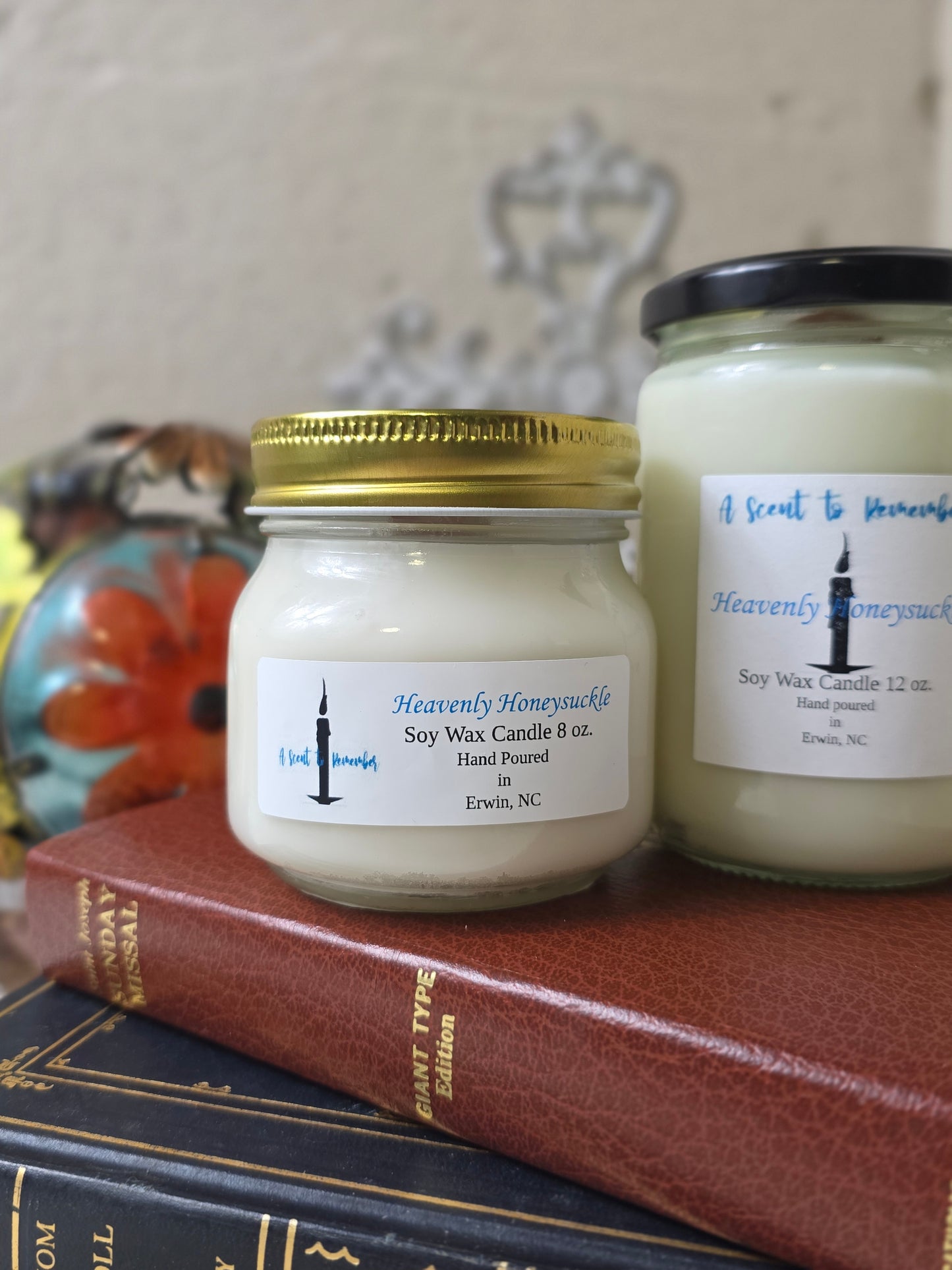 Hand Poured Soy Candles with Wood Wicks Various Sizes