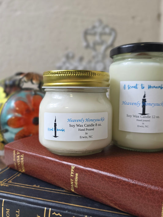 Hand Poured Soy Candles with Wood Wicks Various Sizes