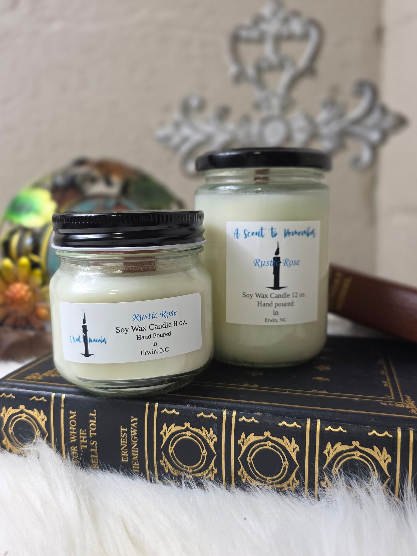 Hand Poured Soy Candles with Wood Wicks Various Sizes