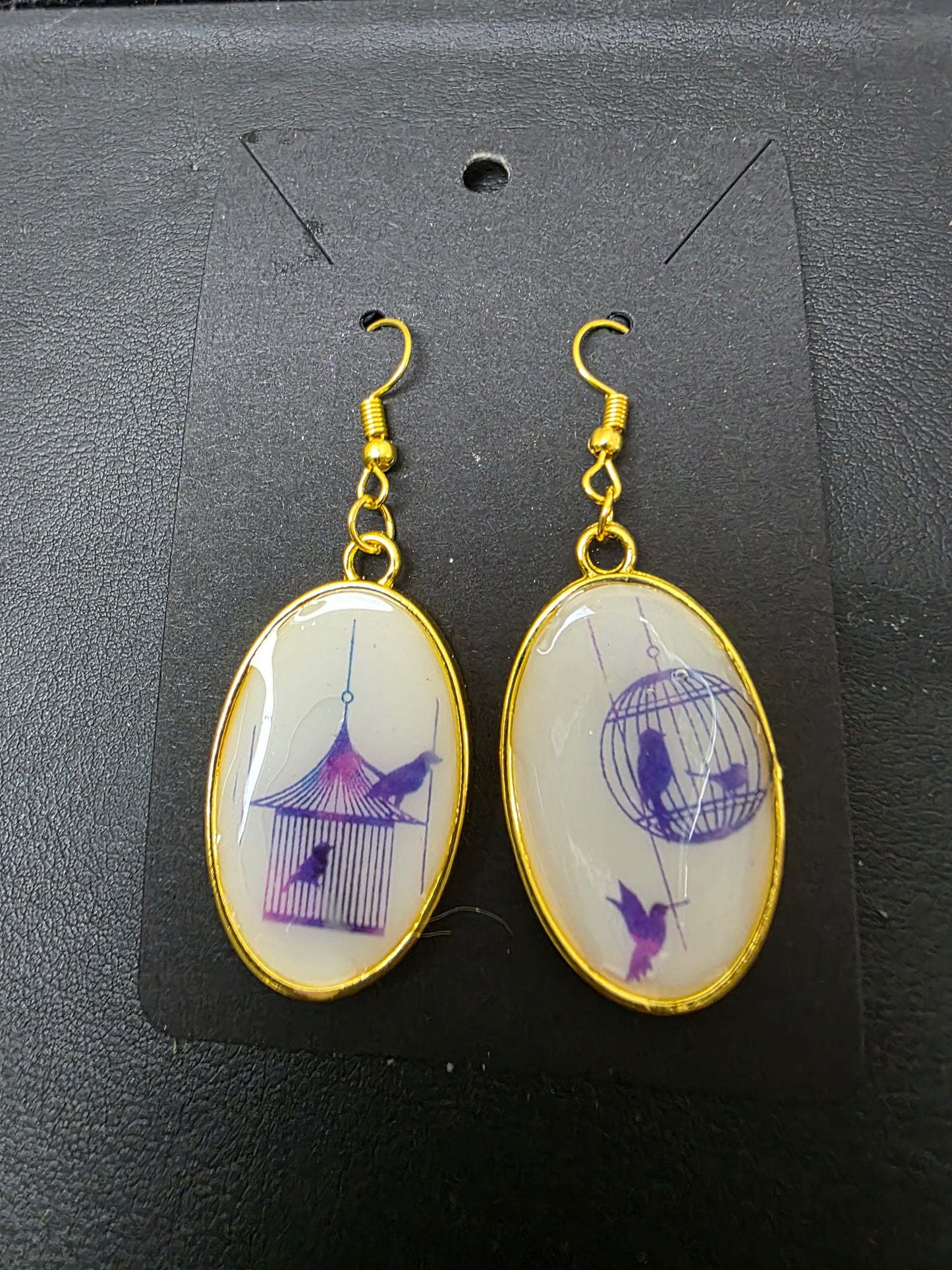 Beautiful bird cage earrings