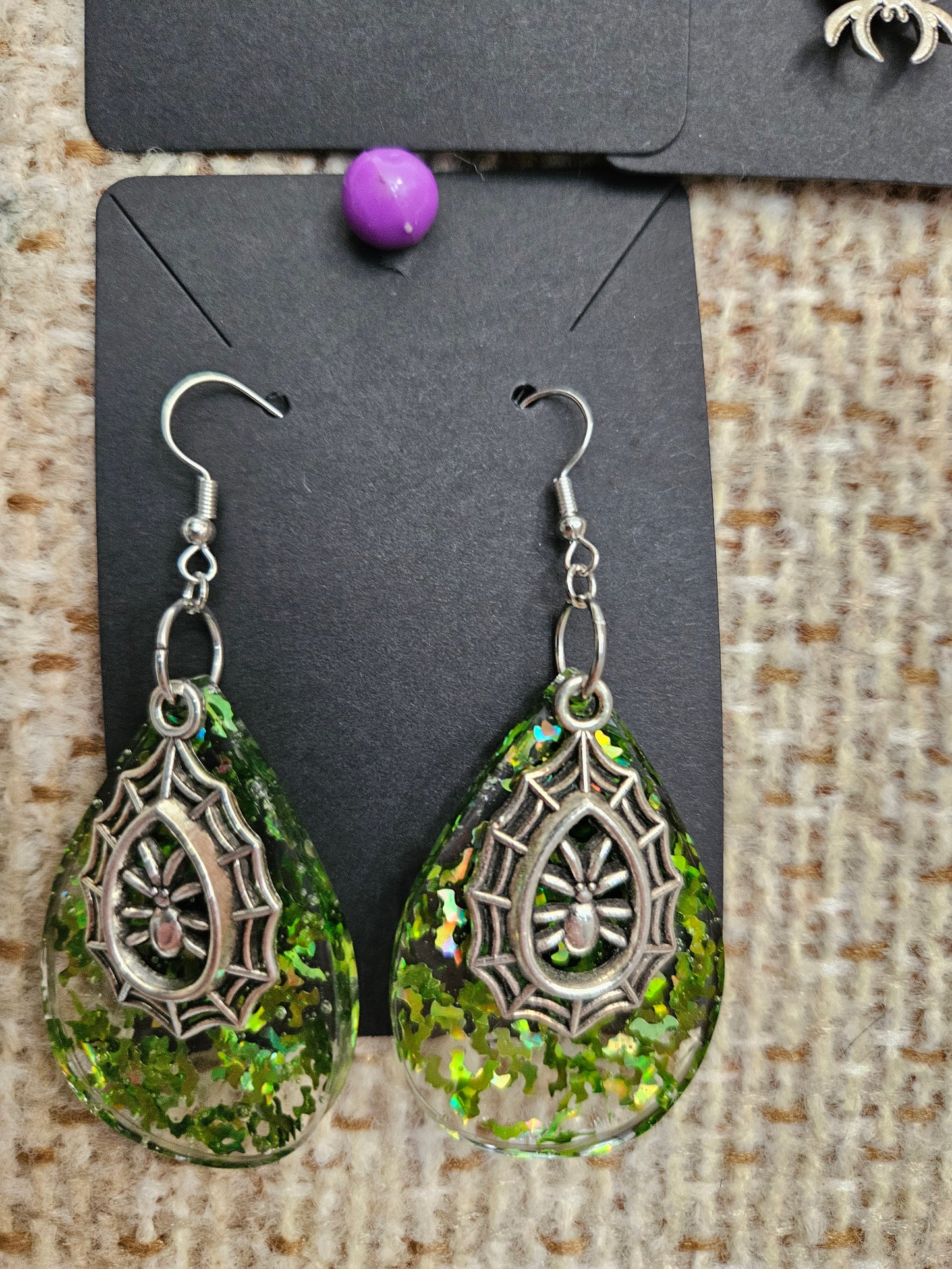 Spider earrings