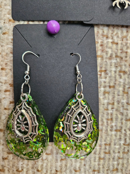 Spider earrings